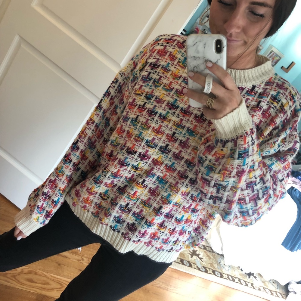 Red dress boutique sweater